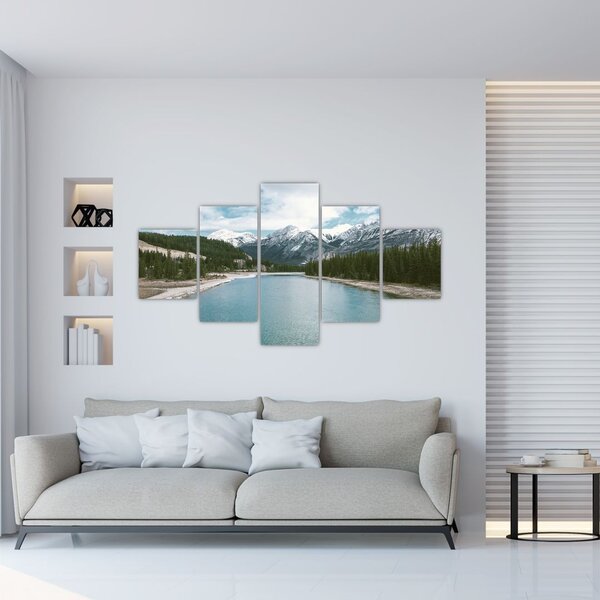 Obraz horské krajiny (125x70 cm)