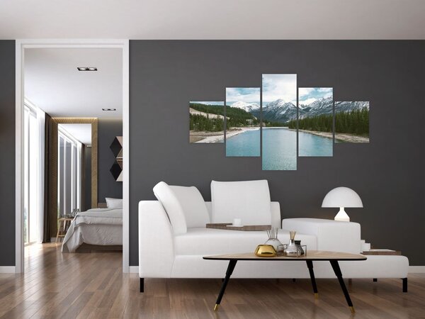 Obraz horské krajiny (125x70 cm)