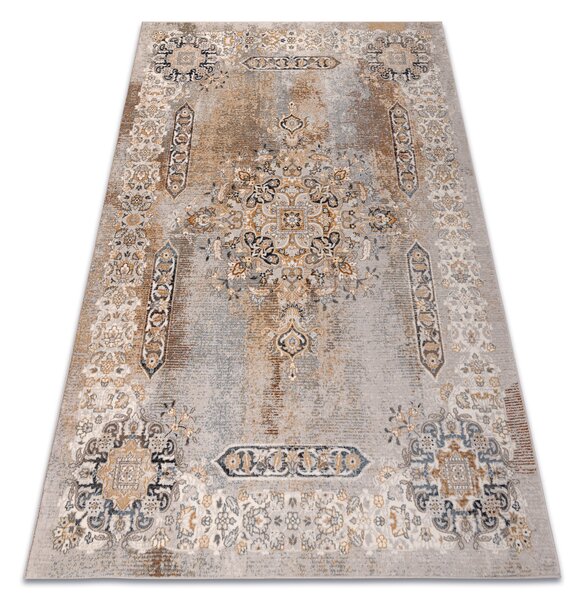 Makro Abra Vlněný kusový koberec NAIN 1539/51655 Klasický šedý béžový Rozměr: 120x170 cm