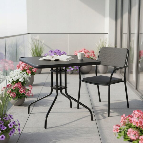Stůl MultiGarden ocel čtvercový 80 x 80 x 71 cm