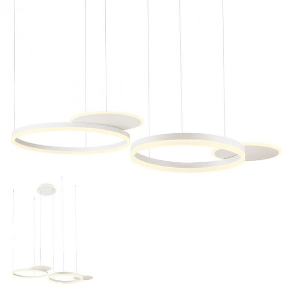 Redo Závěsné LED svítidlo Sigua - kulaté, 110x79cm Barva: Kávová