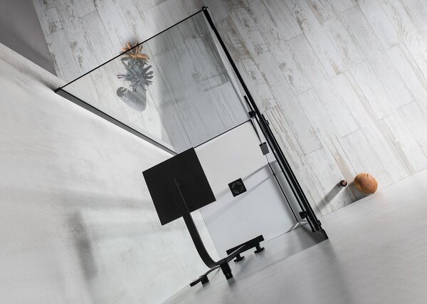 Polysan Polysan, ALTIS LINE BLACK obdélníková sprchová zástěna 1100x800 mm, L/P varianta, AL3912BAL5912B