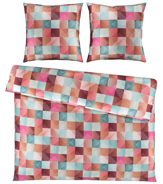 POVLEČENÍ satén pink 200/200 cm Novel - Povlečení, Online Only