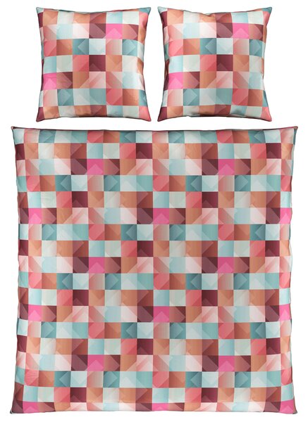 POVLEČENÍ satén pink 200/200 cm Novel - Povlečení, Online Only