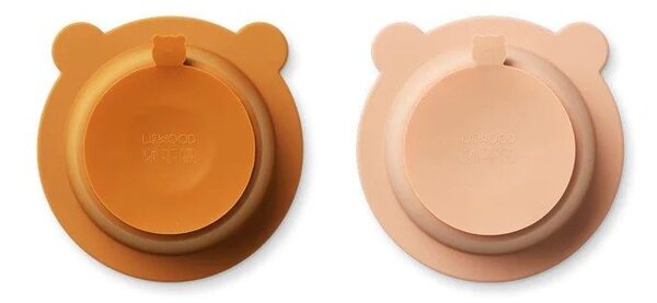 Miska s přísavkou Peony Mustard/Tuscany Rose Mix Mustard