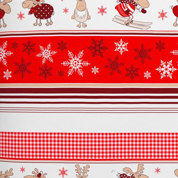 POVLEČENÍ, flanel, červená, bílá, 135/200 cm Esposa - Online Only povlečení, Online Only