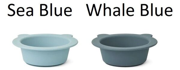 Miska s přísavkou Peony Sea Blue/Whale Blue Sea Blue