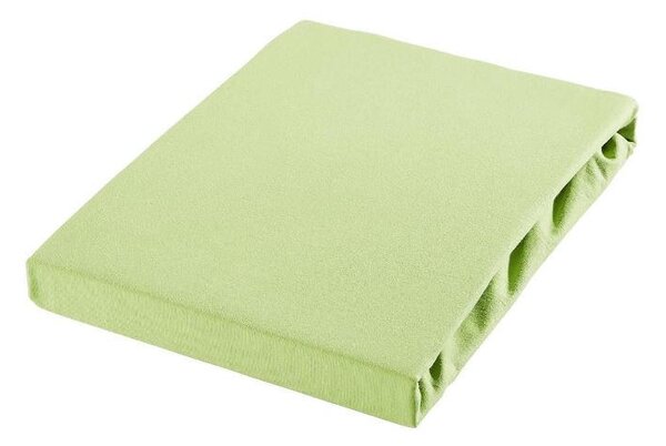 ELASTICKÉ PROSTĚRADLO, žerzej, zelená, 90-100/200-220 cm Novel - Prostěradla, Online Only
