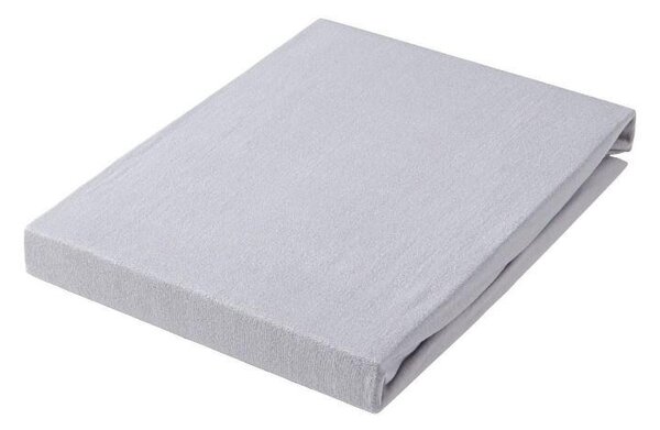 ELASTICKÉ PROSTĚRADLO, žerzej, barvy grafitu, 90-100/200-220 cm Novel - Prostěradla, Online Only