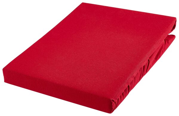 ELASTICKÉ PROSTĚRADLO, žerzej, červená, 90-100/200-220 cm Novel - Prostěradla, Online Only