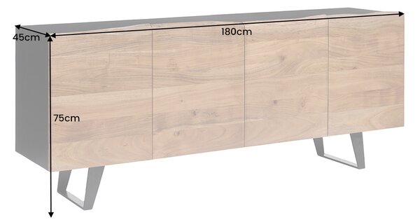 Designová komoda Maalik 180 cm akácie