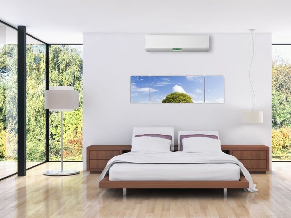 Obraz pláže se stromem (170x50 cm)