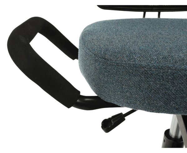 KONDELA Ergonomická klekačka, šedá/černá, RUFUS