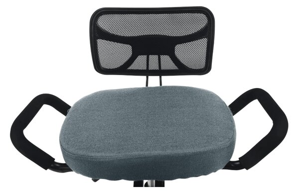 KONDELA Ergonomická klekačka, šedá/černá, RUFUS
