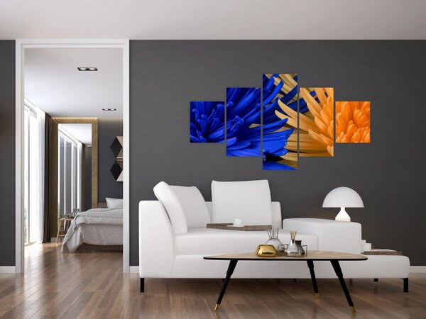 Detailní obraz květů (125x70 cm)