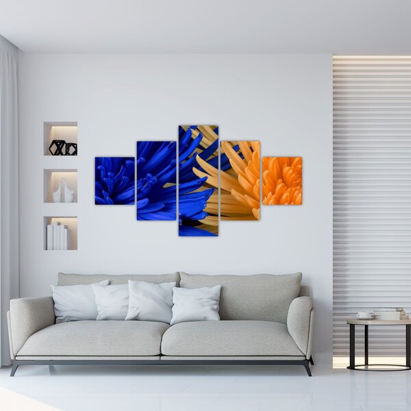 Detailní obraz květů (125x70 cm)