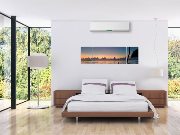 Obraz ženy na pláži (170x50 cm)