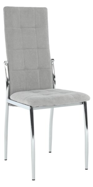 Židle, šedá látka / kov, ADORA NEW
