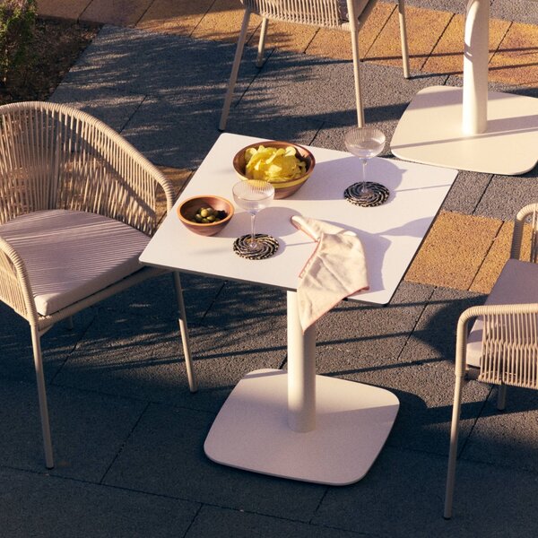 Kave Home Bílý bistro stolek Dina 68 x 68 cm