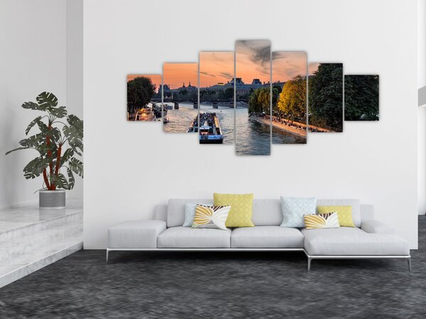 Obraz - loď na vyhlídkové plavbě (210x100 cm)
