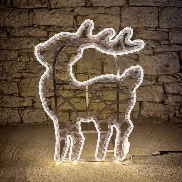 DECOLED LED světelný jelen 47 x 64 cm