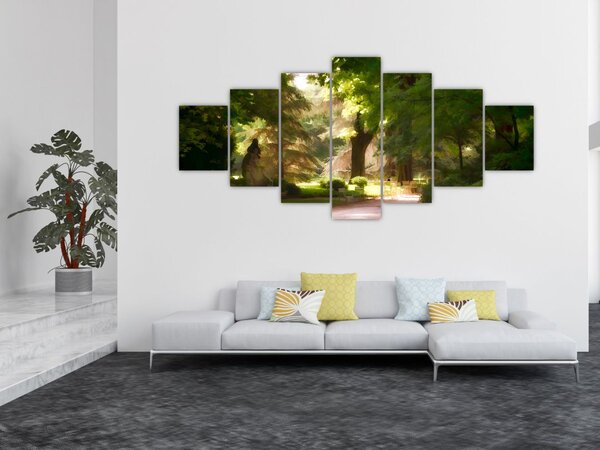 Obraz parku (210x100 cm)