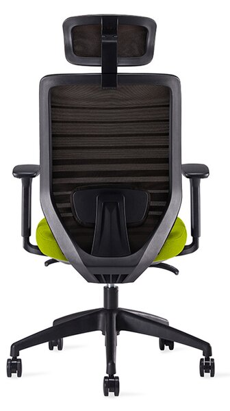 Setulo Kancelářská židle Kuma zelená s podhlavníkem