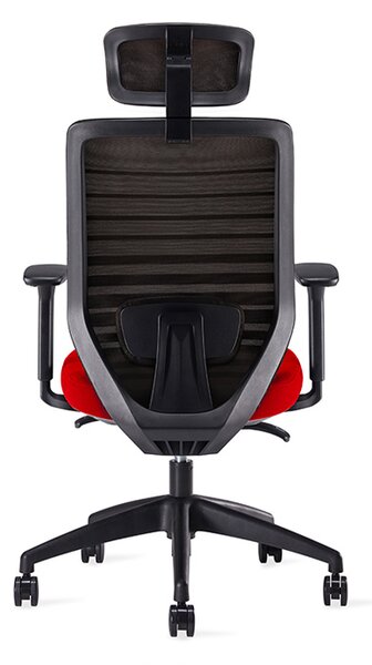 Setulo Kancelářská židle Kuma červená s podhlavníkem