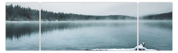 Obraz - ledové severské jezero (170x50 cm)