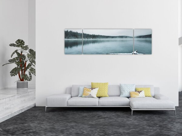 Obraz - ledové severské jezero (170x50 cm)