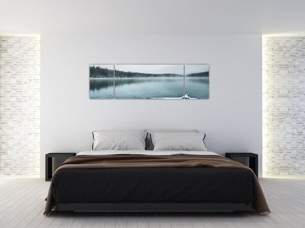 Obraz - ledové severské jezero (170x50 cm)