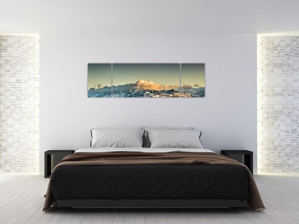 Obraz - vrcholky velehor (170x50 cm)