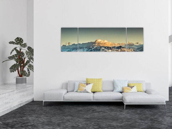 Obraz - vrcholky velehor (170x50 cm)