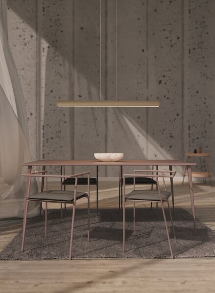 Mantra 7569 Hanok, lineární béžové závěsné svítidlo LED 38W 3000K 110°, délka 120cm