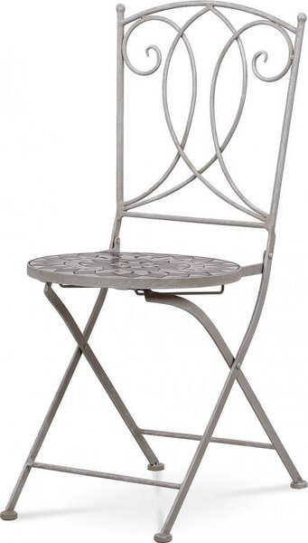 Autronic Zahradní židle JF2229, keramická mozaika/šedá Antik