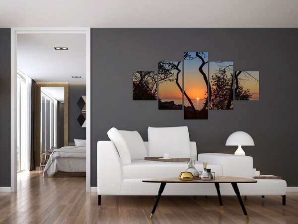 Obraz západu slunce (125x70 cm)