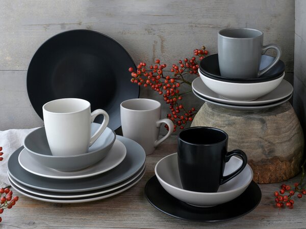 KOMBINOVANÁ SOUPRAVA, 16dílné, kamenina Creatable - Online Only nádobí, Online Only