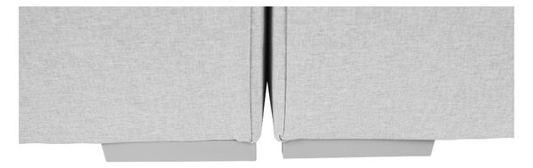 KONDELA Boxspringová postel 180x200, světle šedá, FERATA KOMFORT