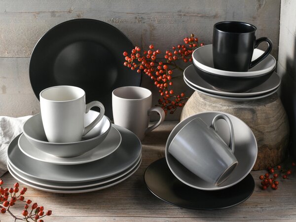 KOMBINOVANÁ SOUPRAVA, 16dílné, kamenina Creatable - Online Only nádobí, Online Only