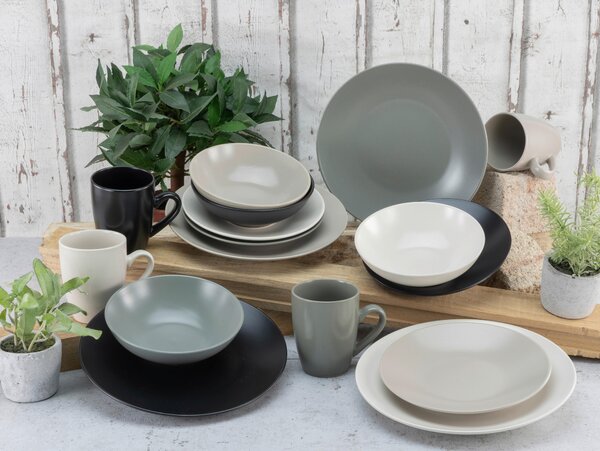 KOMBINOVANÁ SOUPRAVA, 16dílné, kamenina Creatable - Online Only nádobí, Online Only