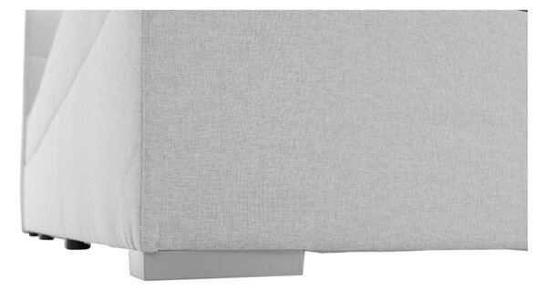 KONDELA Boxspringová postel 120x200, světle šedá, FERATA KOMFORT