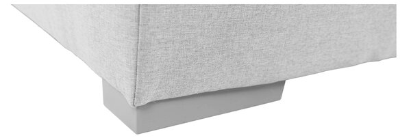 KONDELA Boxspringová postel 180x200, světle šedá, FERATA KOMFORT