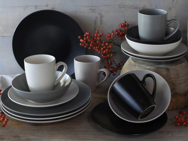 KOMBINOVANÁ SOUPRAVA, 16dílné, kamenina Creatable - Online Only nádobí, Online Only