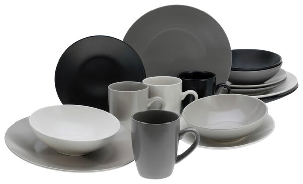KOMBINOVANÁ SOUPRAVA, 16dílné, kamenina Creatable - Online Only nádobí, Online Only