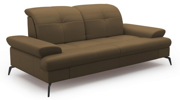 2,5SEDÁK, olivově zelená, kombinace pravá kůže/látka Sit & More - Pohovky, Online Only