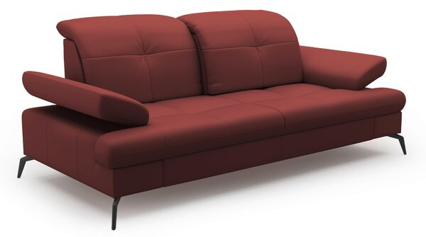 2,5SEDÁK, červenohnědá, kombinace pravá kůže/látka Sit & More - Pohovky, Online Only