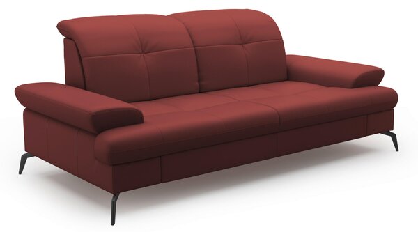 2,5SEDÁK, červenohnědá, kombinace pravá kůže/látka Sit & More - Pohovky, Online Only