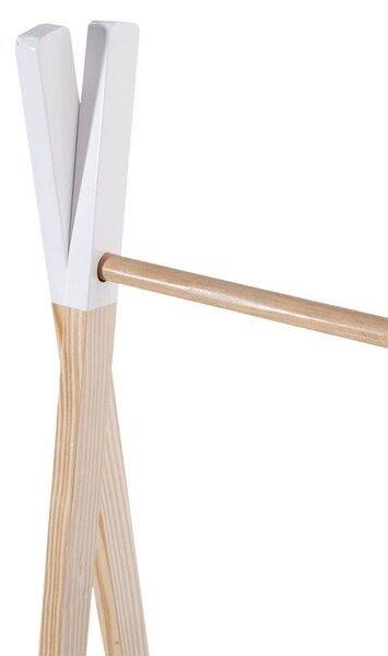 Dřevěný věšák na oblečení TIPI pro děti - 78 x 38 x 126