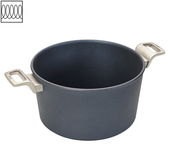Titanový Hrnec Diamond Lite PRO s nerezovou rukojetí 28 cm na indukci - WOLL
