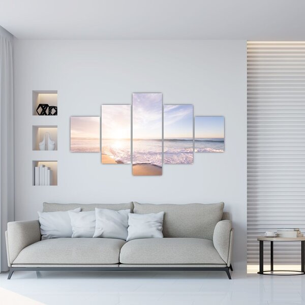 Obraz písečné pláže (125x70 cm)